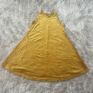 Old Navy Velvet Swing Dress Sleeveless Size XS Women Golden Ticket Flowy Mini